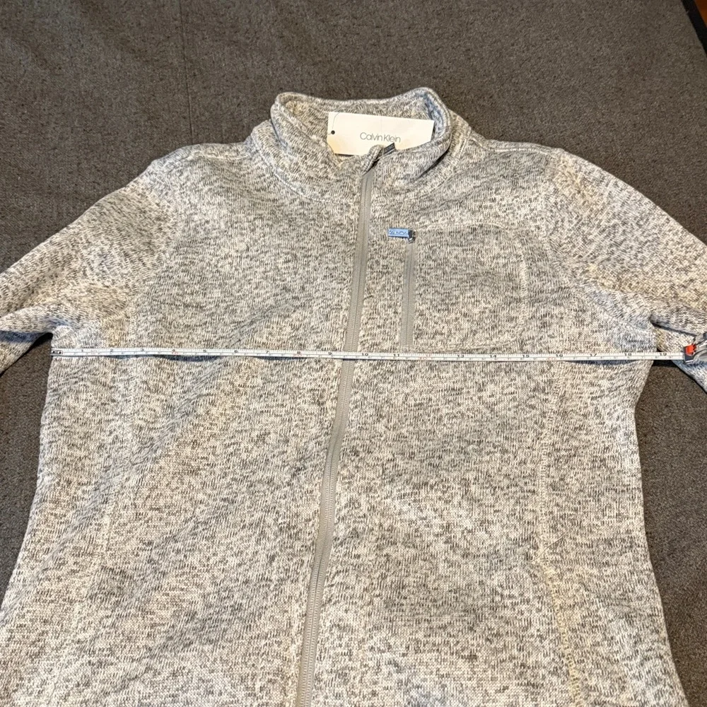 Calvin Klein zip fleece, NWT, M - Picture 7 of 8
